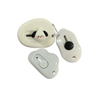 SRTfootcare 3 Ü BİR ARADA BEYAZ Taşınabilir Sevimli Falçata - Maket Bıçağı