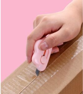 SRTfootcare 3 Ü BİR ARADA PEMBE Taşınabilir Sevimli Falçata - Maket Bıçağı