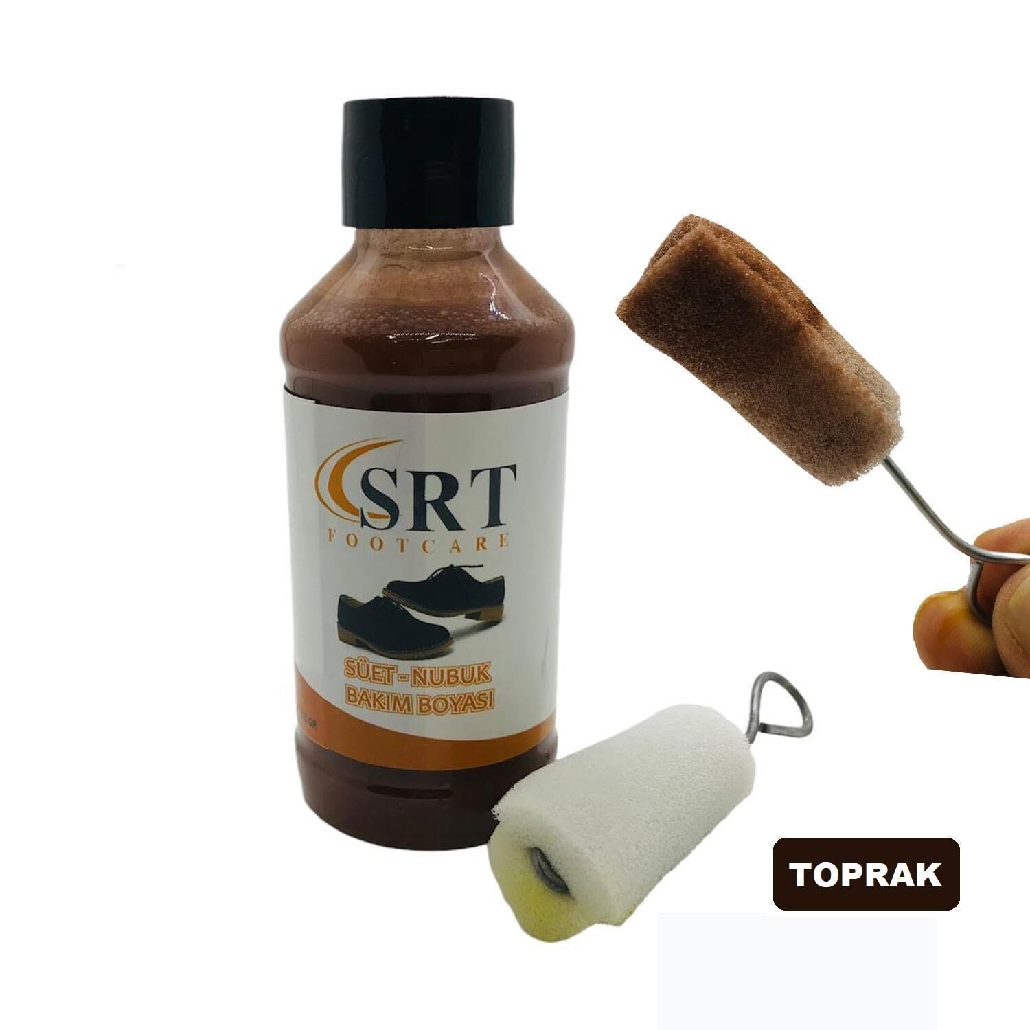 SRTfootcare Süet Nubuk Likit Ayakkabı Bakım Boyası 110 G Toprak