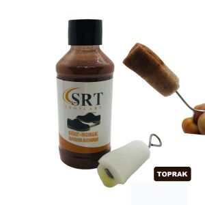 SRTfootcare Süet Nubuk Likit Ayakkabı Bakım Boyası 110 G Toprak