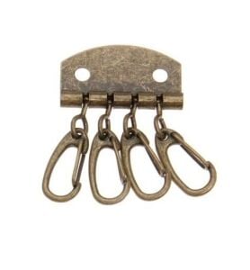 4 Kancalı Anahtarlık Tokası 1 Adet Deri El Aleti