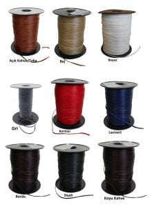SRTfootcare Deri El Dikişi İçin Mumlu İplik 2.5 Mm 250mt (Leathercraft, Deri Hobi)