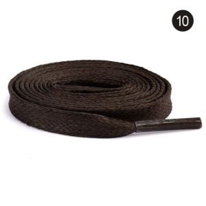 Yassı Mumlu Ayakkabı Bağı K918 100cm 1 Çift Koyu Kahve