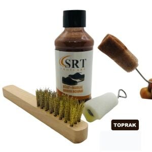 SRTfootcare Süet Nubuk Ayakkabı Bakım Boyası 110 Gr ve Süet Temizleme Tel Fırça Toprak