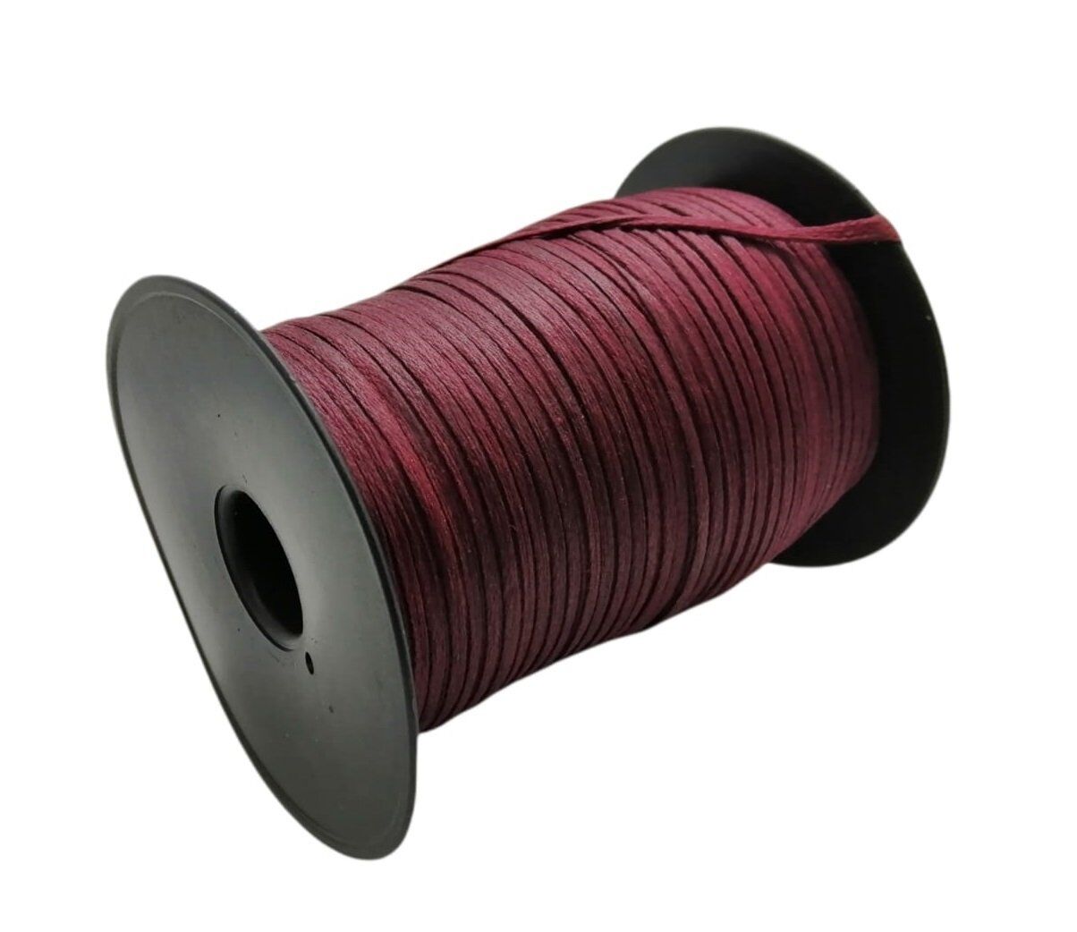 SRTfootcare Deri El Dikişi İçin Mumlu İplik 2.5 Mm 250mt (Leathercraft, Deri Hobi) Bordo