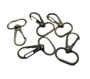 Gemici Model Papağan Anahtarlık Makrome Kancası 2 cm 5 Adet Deri Hobi Malzemesi