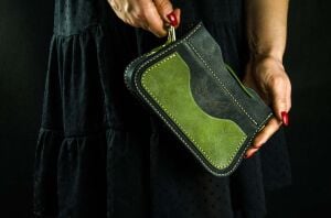 SRT507 Bayan Çantası 2in1 PDF Şablonu 2li Set Deri El Aletleri