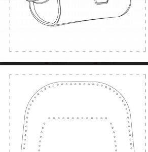 SRT505 İkonik Çanta 2in1 PDF Şablonu 2li Set Deri El Aletleri