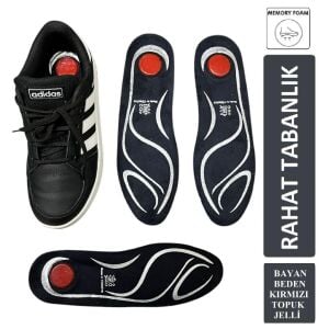 Air Comfort Topuk Dikeni Jel Takviyeli Memory Ortopedik SÜET Kumaş Taban 1 Çift