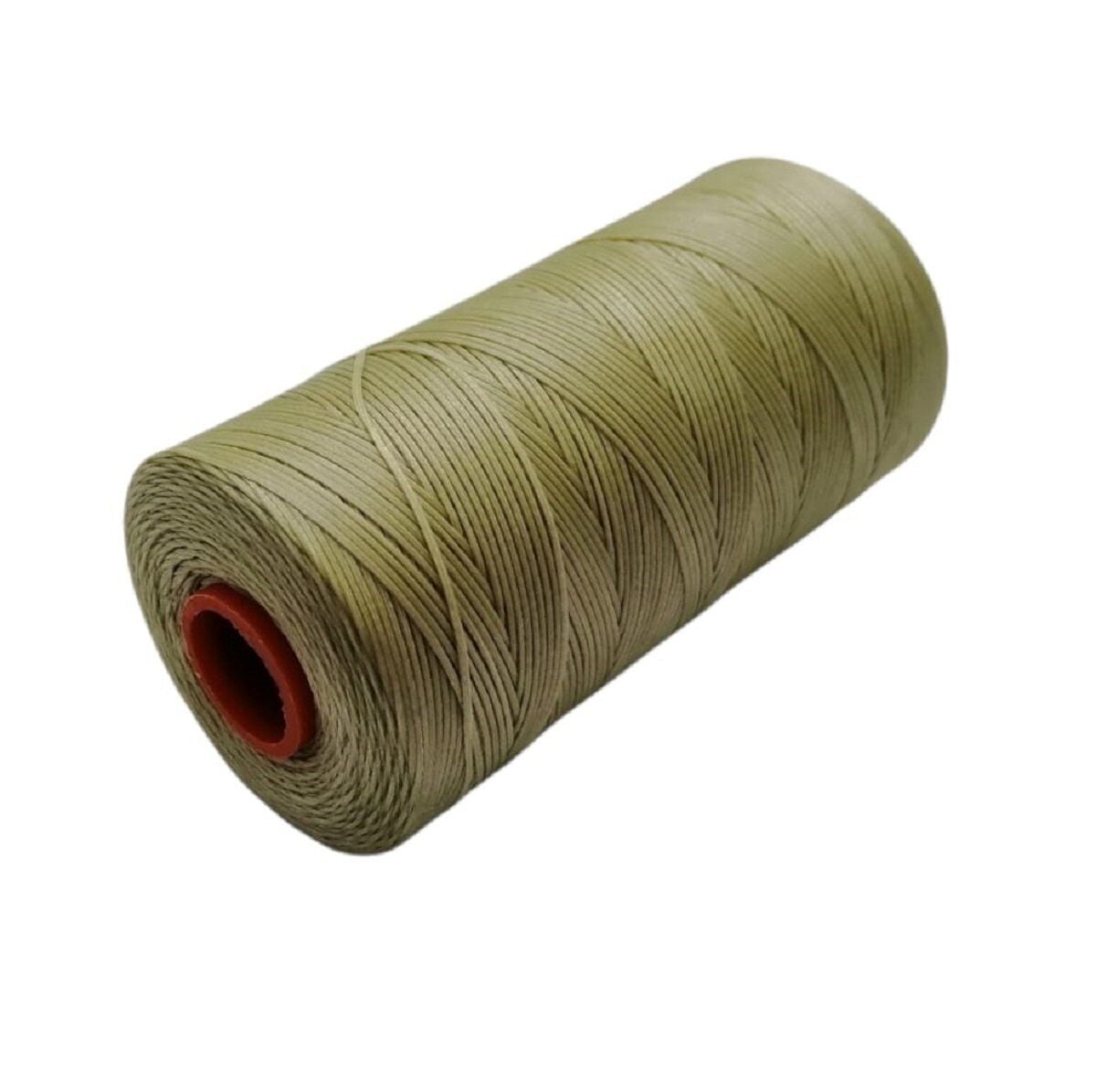 SRTfootcare Deri El Dikişi İçin Mumlu İplik 0,8 Mm 500mt (Leathercraft, Deri Hobi) Bej 003