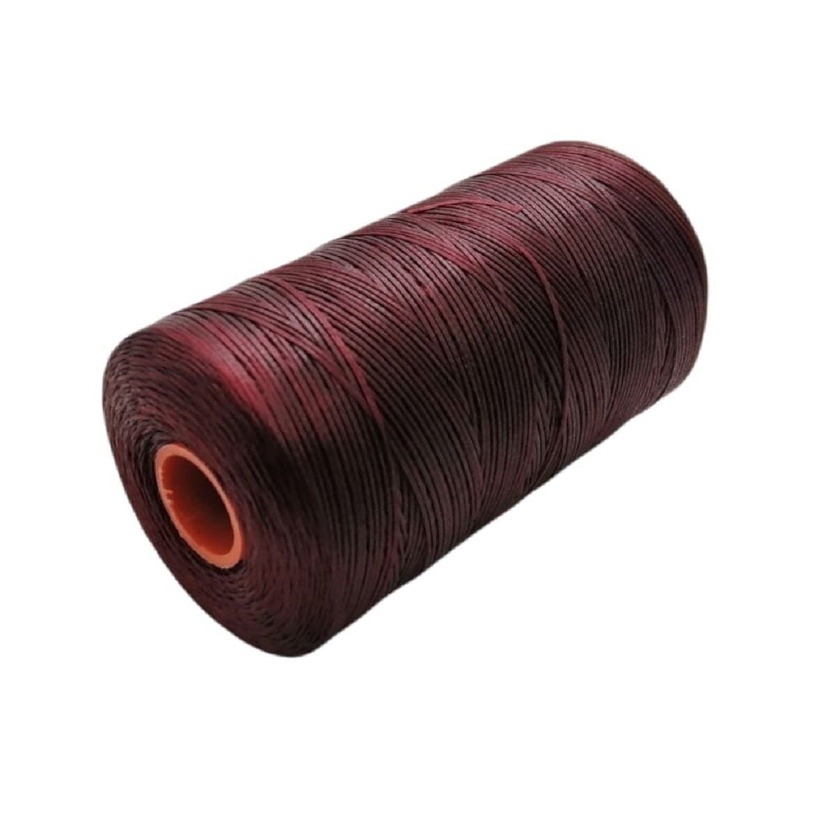 SRTfootcare Deri El Dikişi İçin Mumlu İplik 0,8 Mm 500mt (Leathercraft, Deri Hobi) Bordo 673