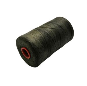 SRTfootcare Deri El Dikişi İçin Mumlu İplik 0,8 Mm 500mt (Leathercraft, Deri Hobi) Haki Yeşil 864