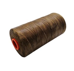 SRTfootcare Deri El Dikişi İçin Mumlu İplik 0,8 Mm 500mt (Leathercraft, Deri Hobi) Kahverengi 07
