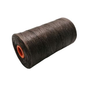 SRTfootcare Deri El Dikişi İçin Mumlu İplik 0,8 Mm 500mt (Leathercraft, Deri Hobi) Koyu Kahve 06
