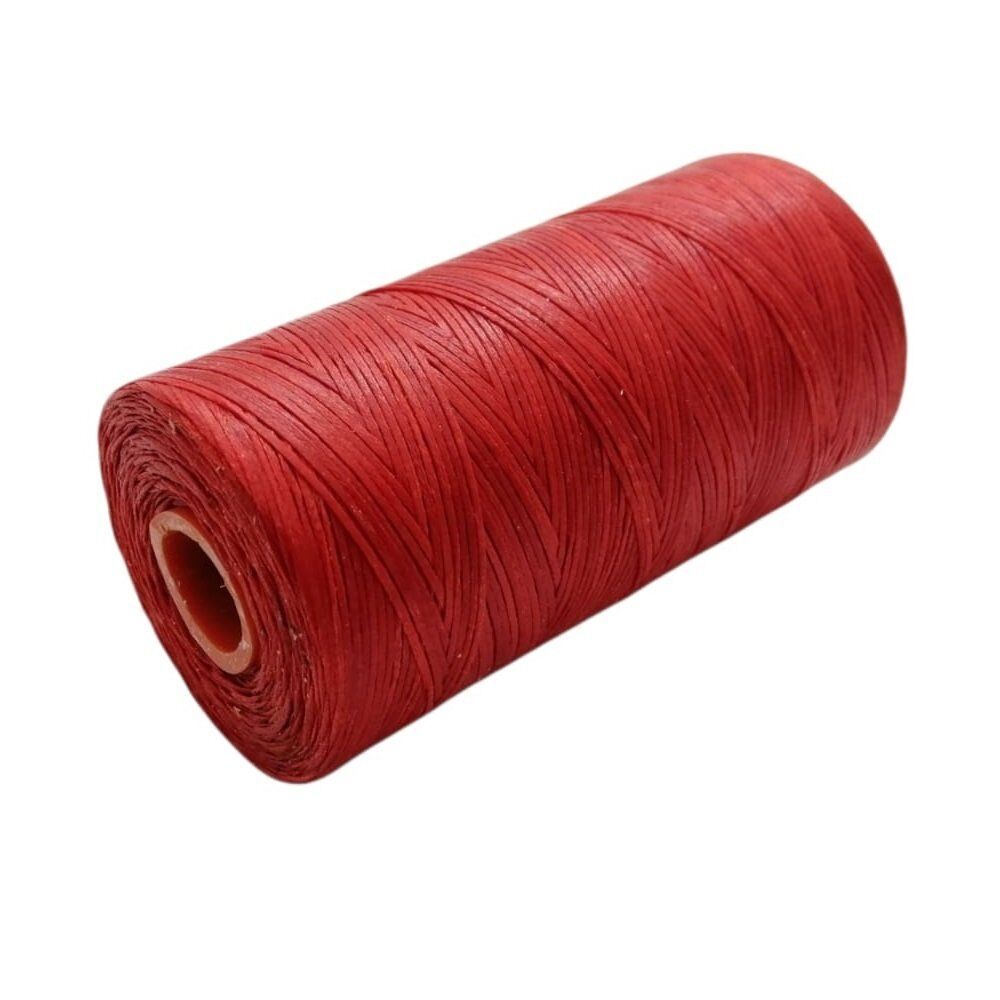 SRTfootcare Deri El Dikişi İçin Mumlu İplik 0,8 Mm 500mt (Leathercraft, Deri Hobi) Kırmızı 628