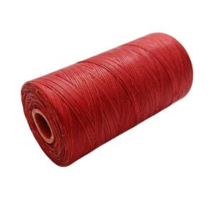 SRTfootcare Deri El Dikişi İçin Mumlu İplik 0,8 Mm 500mt (Leathercraft, Deri Hobi) Kırmızı 628
