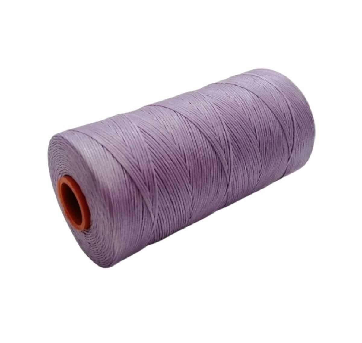 SRTfootcare Deri El Dikişi İçin Mumlu İplik 0,8 Mm 500mt (Leathercraft, Deri Hobi) Lila 686