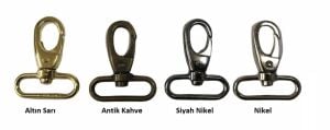 Papağan Anahtarlık Kancası 2,5cm 2 Adet Deri El Aleti