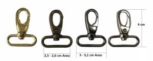 Papağan Anahtarlık Kancası 2,5cm 2 Adet Deri El Aleti
