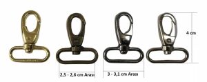 Papağan Anahtarlık Kancası 2,5cm 2 Adet Deri El Aleti