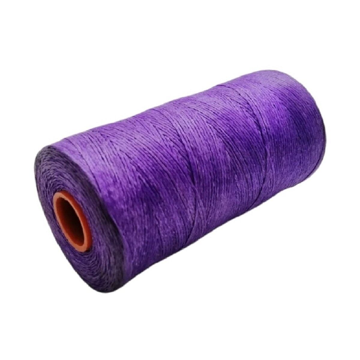 SRTfootcare Deri El Dikişi İçin Mumlu İplik 0,8 Mm 500mt (Leathercraft, Deri Hobi) Mor 806