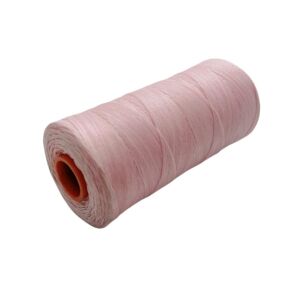 SRTfootcare Deri El Dikişi İçin Mumlu İplik 0,8 Mm 500mt (Leathercraft, Deri Hobi) Pembe 3021