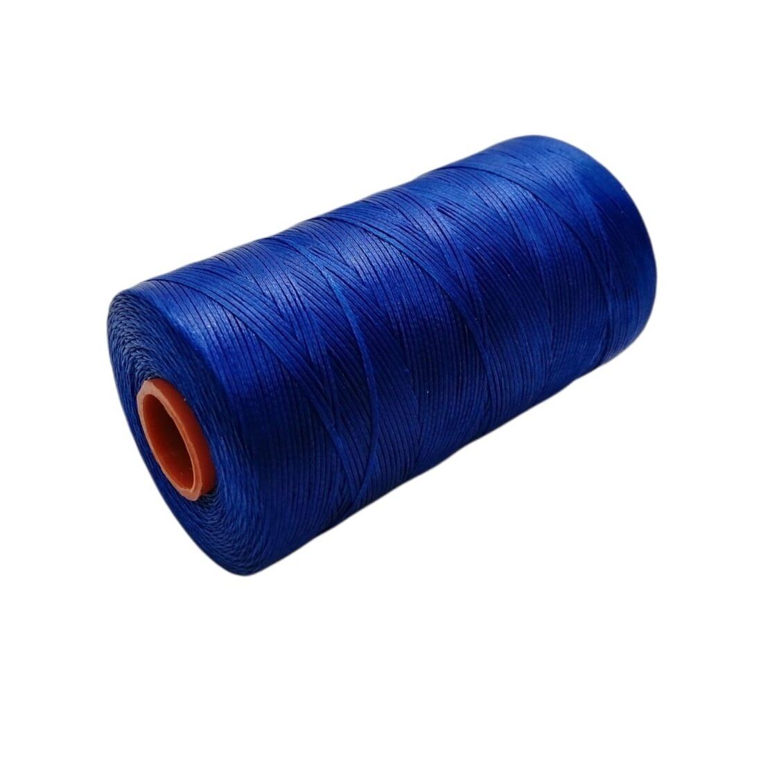 SRTfootcare Deri El Dikişi İçin Mumlu İplik 0,8 Mm 500mt (Leathercraft, Deri Hobi) Saks Mavi 3071