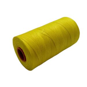 SRTfootcare Deri El Dikişi İçin Mumlu İplik 0,8 Mm 500mt (Leathercraft, Deri Hobi) Sarı 607
