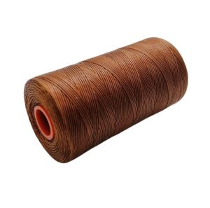 SRTfootcare Deri El Dikişi İçin Mumlu İplik 0,8 Mm 500mt (Leathercraft, Deri Hobi) Taba 624