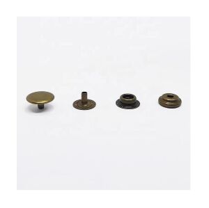 Metal ÇıtÇıt 61 no Standart 10 Adet (Leathercraft, Deri Hobi) Antik Kahve