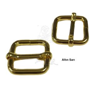 Ayar Tokası 2,5 cm 2 Adet (Leathercraft, Deri Hobi) Antik Kahve