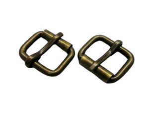 Makaralı Dilli Ayar Tokası 2 cm 2 Adet (Leathercraft, Deri Hobi) Antik Silme