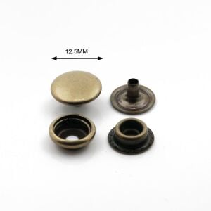 TOPTAN Metal ÇıtÇıt 61no Standart 720 Adet (Leathercraft, Deri Hobi) Antik Kahve