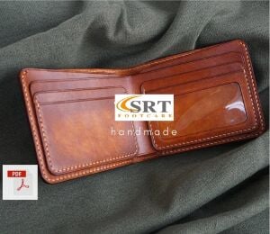Bifold Cüzdan SRT558 PDF Şablonu Deri El Aletleri