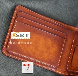 Bifold Cüzdan SRT558 PDF Şablonu Deri El Aletleri