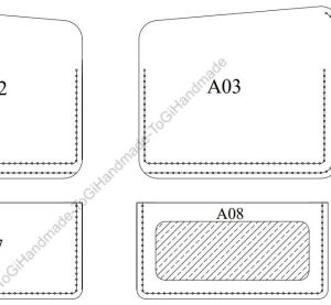 Bifold Cüzdan SRT558 PDF Şablonu Deri El Aletleri