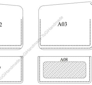 Bifold Cüzdan SRT558 PDF Şablonu Deri El Aletleri