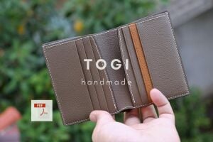 Bifold Cüzdan SRT559 PDF Şablonu Deri El Aletleri