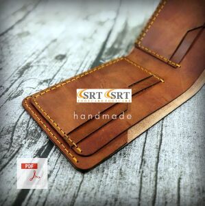 Bifold Cüzdan SRT560 PDF Şablonu Deri El Aletleri
