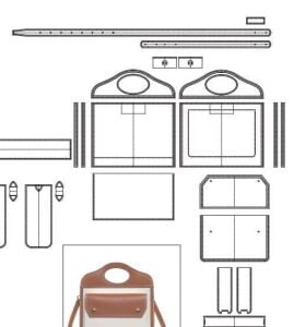 SRT565 Çanta PDF Şablonu Deri El Aletleri