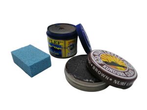 LefLef 3 lü Ayakkabı Bakım Seti (Boya,Cila,Sünger) Bordo Boya - Naturel Cila