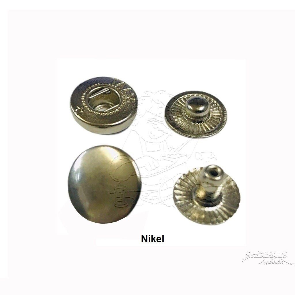 TOPTAN Metal Çıtçıt VT2 51no Alfa 720 Adet (Leathercraft, Deri Hobi) Nikel