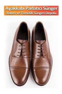 SİLVER Deri Ayakkabı Parlatma Temizleme Ve Bakım Süngeri Naturel Depolu