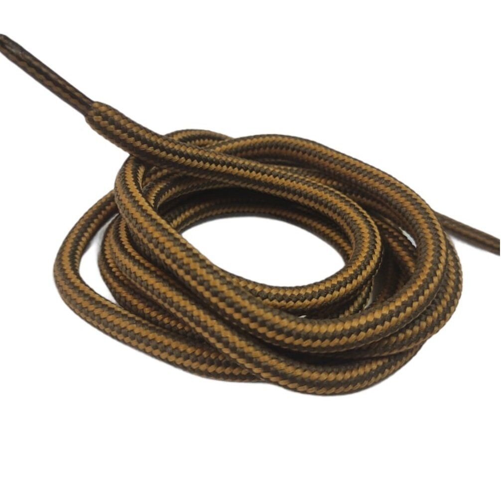 Çift Renk Yuvarlak Bot Bağcığı K350 120cm 1 Çift Vizon