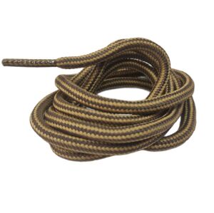 Çift Renk Yuvarlak Bot Bağcığı K350 120cm 1 Çift Krem