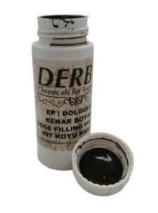 Derby EP Silikonlu Deri Kenar Boyası Mat 100ml Leathercraft, Deri Hobi 497 Koyu Kahve