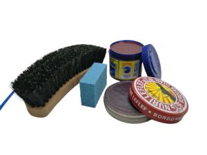 LefLef 4 lü Ayakkabı Bakım Seti Kahverengi Boya - Kahverengi Cila