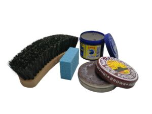 LefLef 4 lü Ayakkabı Bakım Seti Açık Kahve Boya - Naturel Cila