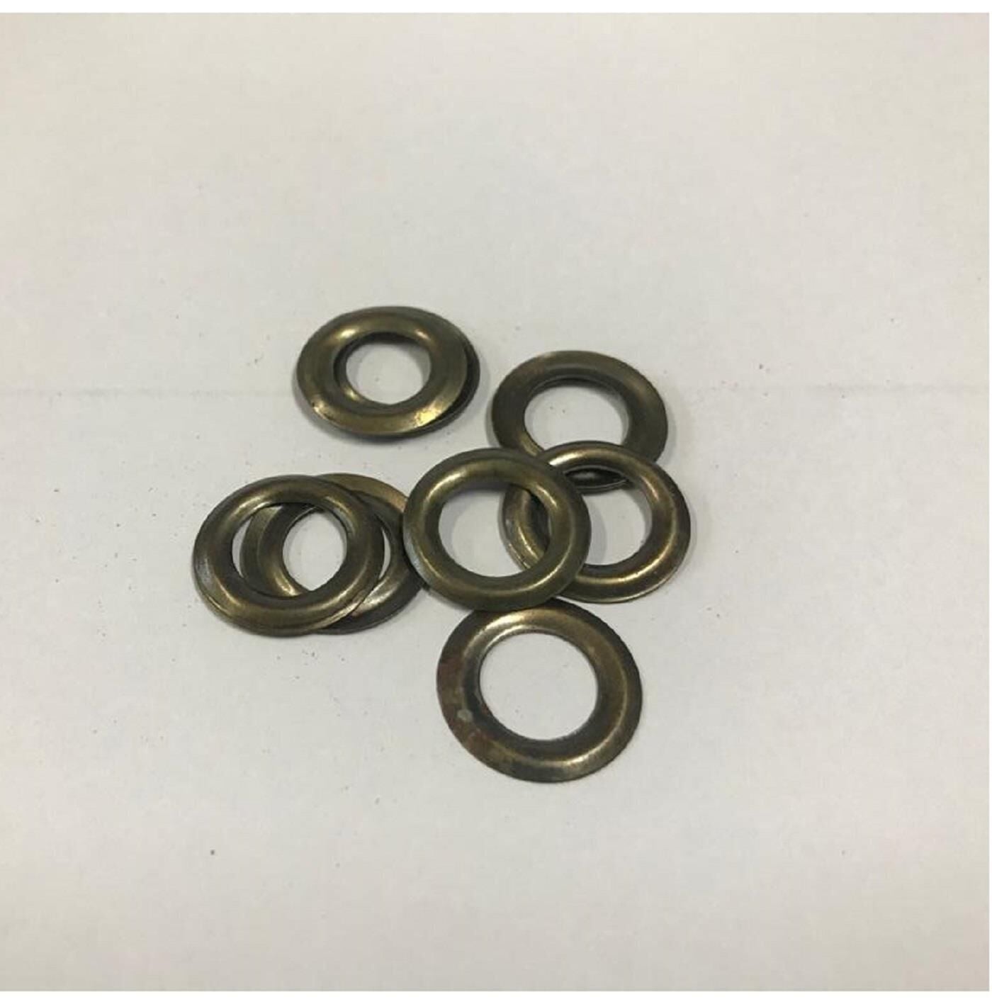 Kuşgözü İçin Metal Pul 24 no 40 Adet   (Kuşgözü Dahil Değildir) Antik Kahve