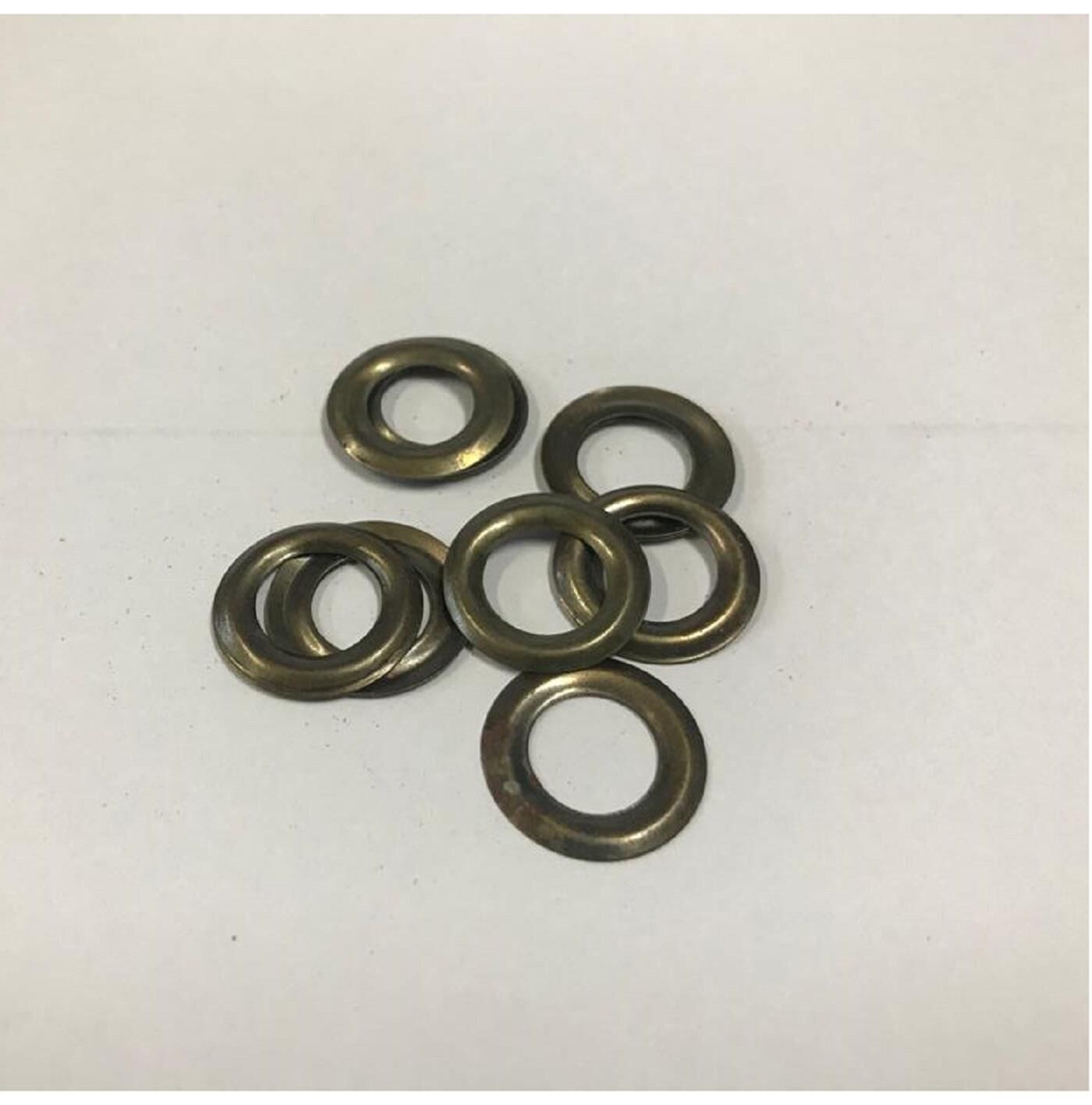 Kuşgözü İçin Metal Pul 24 no 40 Adet   (Kuşgözü Dahil Değildir) Antik Kahve